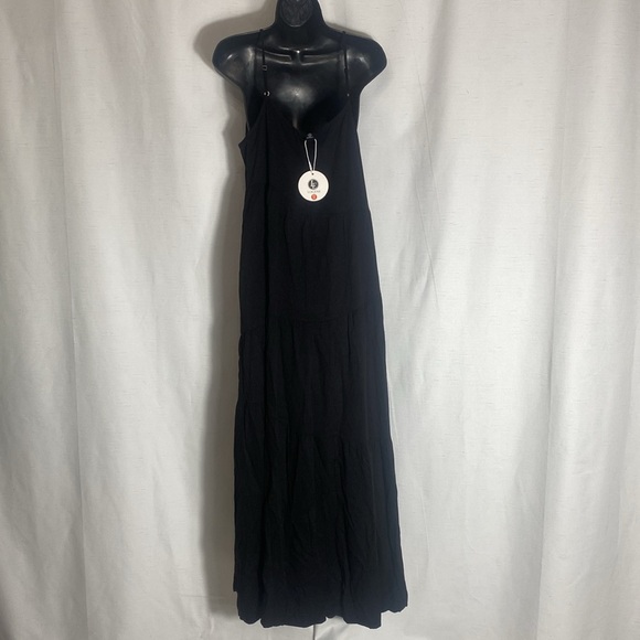 LOGENE  Loose Sleeveless Swing Flowy Tiered Sundress Cover Up Long Maxi Dresses - Picture 9 of 12